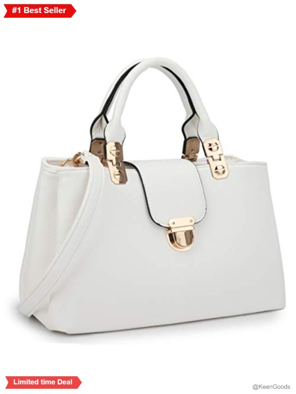 Vegan Leather Satchel Handbag Top Handle Tote Shoulder Crossbody